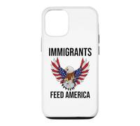 Immigrants Feed America US Eagle Flag Pro Immigration Rights Coque pour iPhone 12/12 Pro
