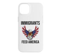 Immigrants Feed America US Eagle Flag Pro Immigration Rights Coque pour iPhone 14 Plus