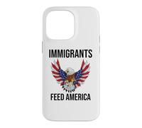 Immigrants Feed America US Eagle Flag Pro Immigration Rights Coque pour iPhone 14 Pro Max