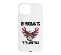 Immigrants Feed America US Eagle Flag Pro Immigration Rights Coque pour iPhone 15 Plus