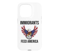 Immigrants Feed America US Eagle Flag Pro Immigration Rights Coque pour iPhone 15 Pro