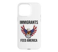 Immigrants Feed America US Eagle Flag Pro Immigration Rights Coque pour iPhone 15 Pro Max