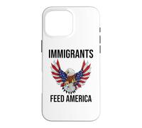 Immigrants Feed America US Eagle Flag Pro Immigration Rights Coque pour iPhone 16 Pro Max