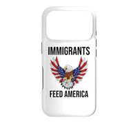 Immigrants Feed America US Eagle Flag Pro Immigration Rights Coque pour iPhone 17 Pro