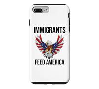 Immigrants Feed America US Eagle Flag Pro Immigration Rights Coque pour iPhone 7 Plus/8 Plus