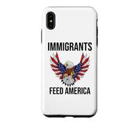 Immigrants Feed America US Eagle Flag Pro Immigration Rights Coque pour iPhone XS Max