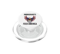 Immigrants Feed America US Eagle Flag Pro Immigration Rights PopSockets PopGrip pour MagSafe