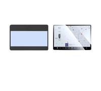 IMMLSX Film Protection Écran Cadre Protection Silicone Pour Tesla Pour Model 3 Y 2021-2025 Pour Model Y Pour Juniper Protection D'écran Navigation Commande Centrale(2021-2023 Black 2PCS)