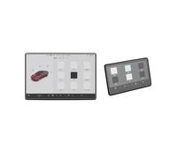 IMMLSX Film Protection Écran Pour Tesla Pour Model 3 Pour Highland Pour Model Y Pour Juniper Film Navigation Écran Arrière Givré HD Écran Protection Haute Définition(Y J 2PCS Frost)