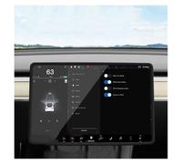 IMMLSX Film Protection Écran Pour Tesla Pour Model 3 Y Pour Highlander Écran Housse Protection Console Centrale Décoration Accessoires Intérieurs Cadre Protection D'écran(Screen Frame Black)