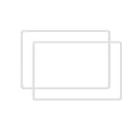 IMMLSX Film Protection Écran Protection D'écran En Silicone Pour Tesla Pour Model 3 Y Cadre Audio Radio Accessoires Automobiles Navigation Intérieure Lecteur(2PCS White)