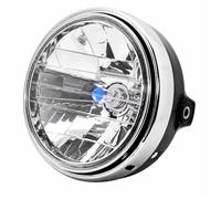 IMMLSX Moto Phare Assembly Pour CB400 900 CB1300 CB Pour Hornet Phare Rond À LED H4 Pour Moto Compatible Avec 7 Pouces Phare Avant(White)
