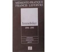 Immobilier 1994-1995 - Urbanisme, Construction, Gestion