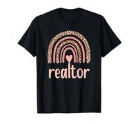 Immobilier Rainbow Leopard Realtor T-Shirt