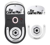 immoenuc Patins de souris en verre pour Logitech G PRO X Superlight 2 - Tapis de souris de jeu sans fil lisse et durable - Blanc