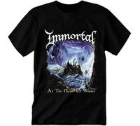 Immortal 'at The Heart of Winter' Black T-Shirt Black Manches Courtes(3X-Large)