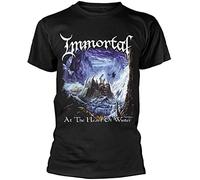 Immortal at The Heart of Winter Cotton Summer T-Shirt Graphics Tee Black Tee Shirt M