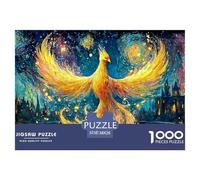 Immortal Bird Rising from The Ashes 1000 Pcs Carton Premium Lot de Puzzles Fire Bird Stimulant Et Éducatif Jeu Créatif Puzzles pour Adultes Et Enfants 38x26cm/1000pcs