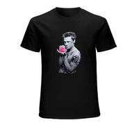 Immortal Brad Pitt Actor Fight Club 1999 Film Men's T-Shirt Unisex Black Cotton Print Tee Shirts XL