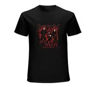 Immortal Damned in Black Men's T-Shirt Unisex Black Cotton Print Tee Shirts XL