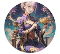 Immortal Heroes Fantasy 1000 Piece Round Puzzle Portrait-Puzzle Jigsaw Puzzle for Adults and Kids, Challenging & Brainteasing Stress Reliver Toys for Kids 1000pcs (67.5x67.5cm)