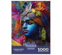 Immortels Indiens Puzzle 1000 Pièces Indien à Peau Bleue Qualité Supérieure Jeu Éducatif Défi Jouets Enfants Cadeaux 70x50cm/1000pcs