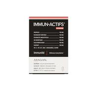 Immunactifs - Complement Alimentaire Immunité - Huile Essentielle Ravintsara, Vitamine C, Propolis, Zinc, Cuivre - Aragan - 30 Gélules