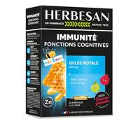 HERBESAN Complément alimentaire – Gelée royale, miel et zinc – Adultes et enfants – 20 ampoules