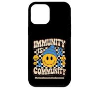 Immunity is Community Groovy Immunization Awareness Coque pour iPhone 12 Pro Max