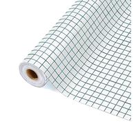 ImnBest Film de Transfert pour Traceur Vinyle - 30,5 cm x 500 cm - avec Grille D'alignement Transparente, Cameo pour Décalcomanies,Panneaux et Murs (bleu30,5x500 cm)