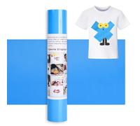 IModeur 12 Ft Rouleau Vinyle Thermocollant Bleu - 30,5 x 366 cm flex thermocollant Bleu pour Silhouette Cameo, vêtements, bonnets, pantalons, autres tissus