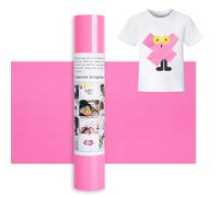 IModeur 12 Ft Rouleau Vinyle Thermocollant Rose - 30,5 x 366 cm flex thermocollant Rose pour Silhouette Cameo, vêtements, bonnets, pantalons, autres tissus
