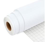 IModeur 25Ft vinyle adhésif Blanc Mat - 30,5 x 762 cm Vinyle adhesivo permanent pour tasse, vinyle Cricut pour cadeau d'anniversaire, ornements de fête, décoration intérieure