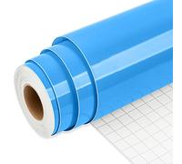 IModeur 25Ft vinyle adhésif bleu - 30,5 x 762 cm Vinyle adhesivo permanent pour tasse, vinyle Cricut pour cadeau d'anniversaire, ornements de fête, décoration intérieure