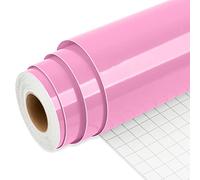 IModeur 25Ft vinyle adhésif rose - 30,5 x 762 cm Vinyle adhesivo permanent pour tasse, vinyle Cricut pour cadeau d'anniversaire, ornements de fête, décoration intérieure