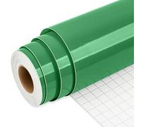 IModeur 25Ft vinyle adhésif vert - 30,5 x 762 cm Vinyle adhesivo permanent pour tasse, vinyle Cricut pour cadeau d'anniversaire, ornements de fête, décoration intérieure