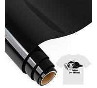 IModeur 5 Ft Rouleau Vinyle Thermocollant Noir - 30,5 x 153 cm flex thermocollant Noir pour Cricut Maker, Silhouette Cameo, vêtements, bonnets, pantalons, autres tissus