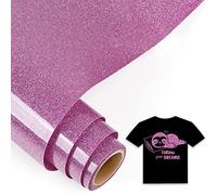 IModeur 5 Ft Rouleau Vinyle Thermocollant Violet Scintillant - 30,5 x 153 cm flex thermocollant Violet pour Cricut Maker, Silhouette Cameo, vêtements, bonnets, pantalons, autres tissus