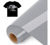 IModeur 8 Ft Rouleau Vinyle Thermocollant Argent - 30,5 x 244 cm flex thermocollant Argent pour Silhouette Cameo, vêtements, bonnets, pantalons, autres tissus