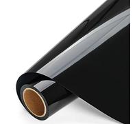 IModeur 8 Ft Rouleau Vinyle Thermocollant Noir - 30,5 x 244 cm flex thermocollant Noir pour Silhouette Cameo, vêtements, bonnets, pantalons, autres tissus