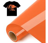 IModeur 8 Ft Rouleau Vinyle Thermocollant Orange - 30,5 x 244 cm flex thermocollant Orange pour Silhouette Cameo, vêtements, bonnets, pantalons, autres tissus
