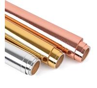 IModeur Lot de 3 rouleaux de film vinyle pour traceur - Or Brillant, Argent Brillant, Or Rose - 30,5 x 300 cm - Pour Cricut Machines, Silhouette Cameo, la plupart des machines de découpe