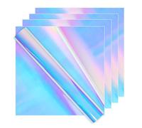 IModeur Lot de 5 feuilles de vinyle holographique permanent pour Cricut Opal - 30,5 x 30,5 cm - Pour loisirs créatifs, décoration de fête et décalcomanie de voiture