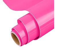 IModeur Rouleau de vinyle adhésif permanent pour tasse Rose fluo brillant 30,5 x 153 cm