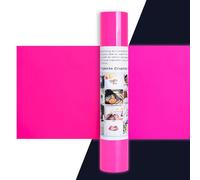 IModeur Rouleau Vinyle Thermocollant Rose néon - 30,5 x 275 cm flex thermocollant Rose pour vêtements, bonnets, pantalons, autres tissus
