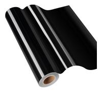 IModeur Vinyle adhésif Noir brillant de 30,5 cm x 610 cm, vinilo adhesivo permanente Noir pour silhouette camée, la plupart des machines de découpe