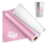 IModeur Vinyle permanent rose - 30,5 x 213,5 cm - Vinyle autocollant rose pour loisirs créatifs, vinyle avec grille pour machine à découper Cricut