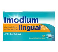 Imodiumlingual Anti-Diarrhéique 2mg Chlorhydrate De Lopéramide 12 Lyophilisats Oraux