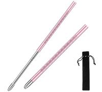 iMoebel Stylet extensible pour tablette jusqu'à 40 cm de long, universel, télescopique, pour téléphone portable, tablette, écran tactile capacitif, stylet de présentation pour enfants et adultes, rose