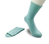 iMongol Pure Cachemire Épais Femmes Hommes Hommes Unisexe Cheville Courte Casual Chaussette Courte, Bout et Talon Lisses Cousues à la Main, bleu lac, US 5-10, UK 4.5-9